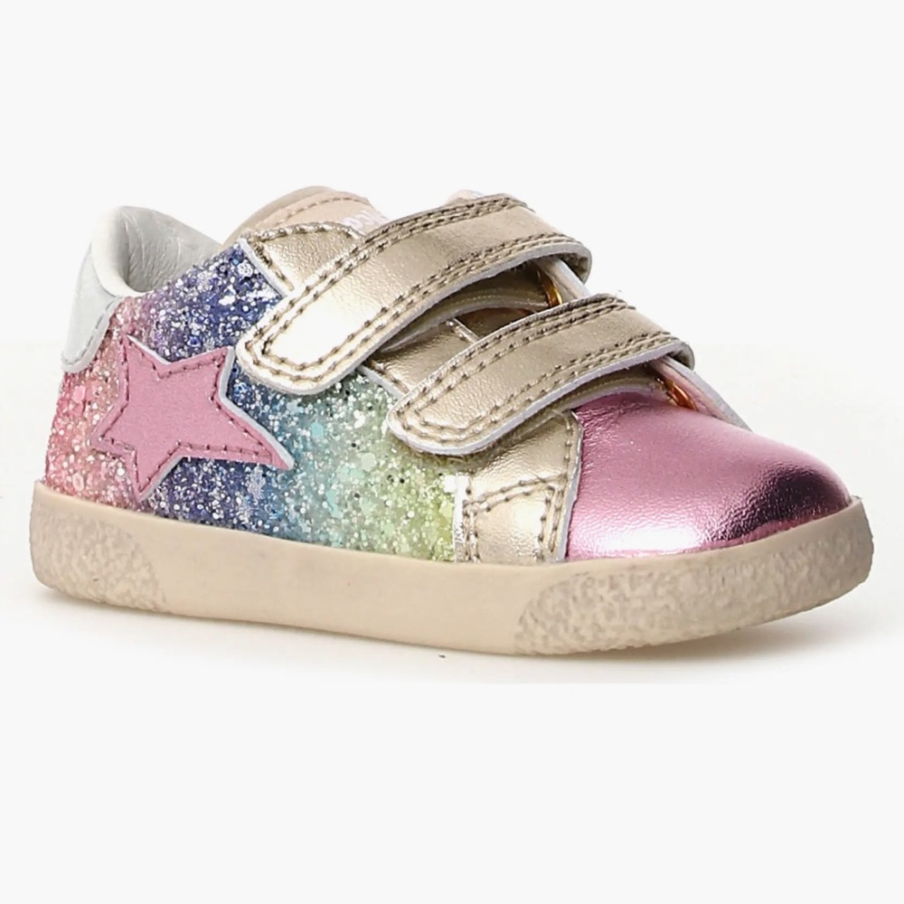 Naturino Falcotto Alnoite Rainbow Glitter Star Sneakers